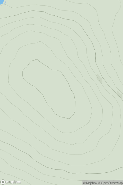Thumbnail image for Meall Buidhe [Loch Broom to Strath Oykel] showing contour plot for surrounding peak